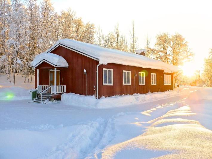 Chalet für 9 Personen, mit Sauna und Ausblick sowie Garten in Lappland (Schweden)