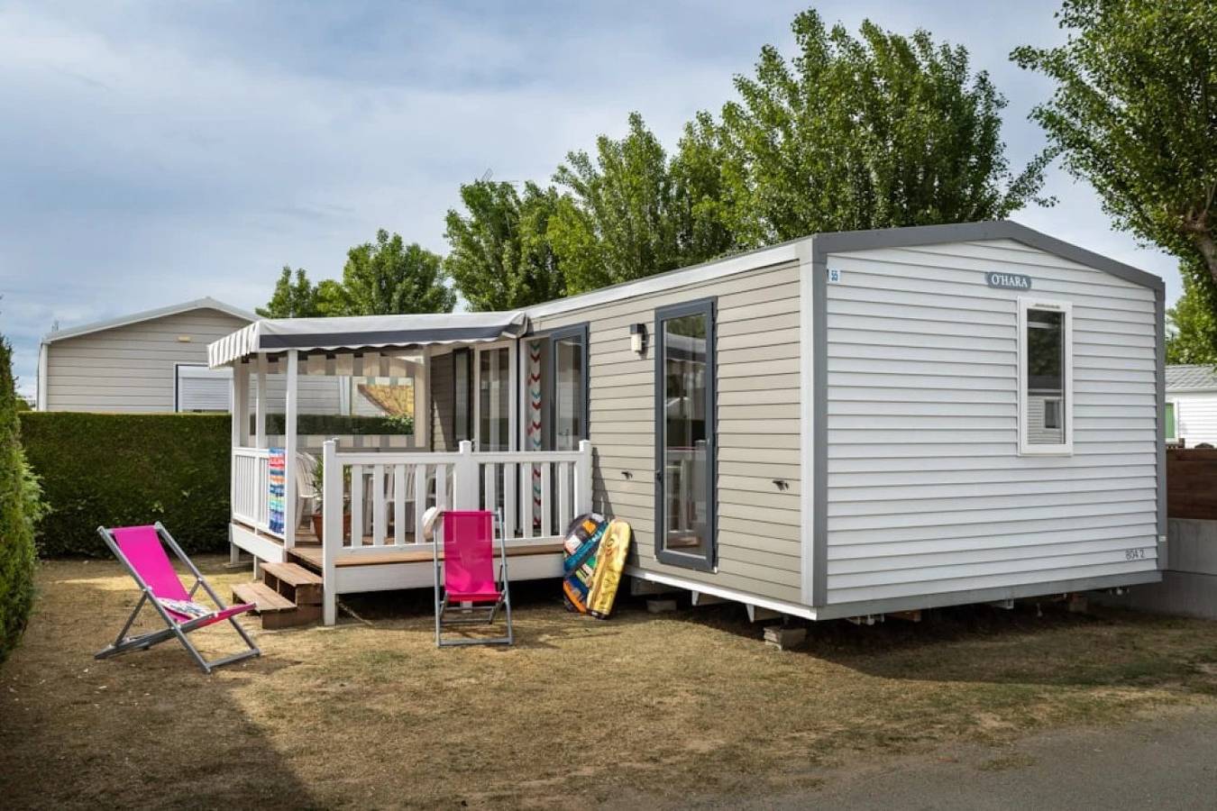 Zecamping 4* animé 1km plage piscine couverte mobil-home Tv 30m2 in Saint-Hilaire-de-Riez, Vendée