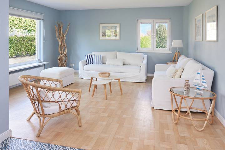 Ferienwohnung für 6 Personen, mit Terrasse und Garten sowie Ausblick in der Mecklenburger Bucht