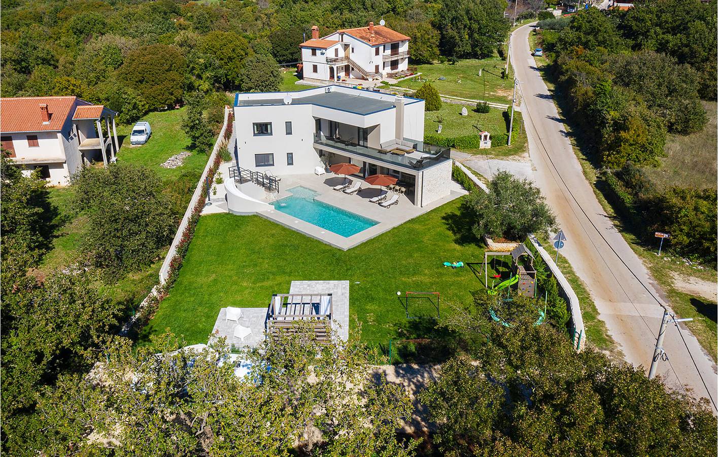 Gemütliche 163 m² große Wohnung mit Pool, Terrasse und Parkplatz in Marčana, Südküste Istrien