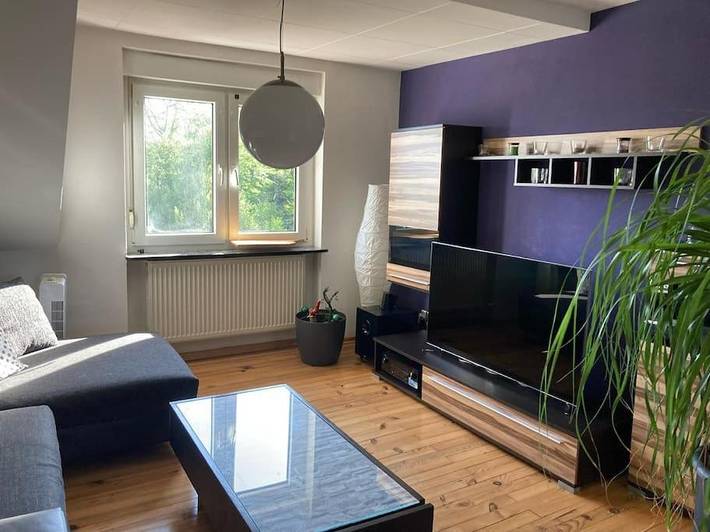 Ferienwohnung für 4 Personen, mit Terrasse und Garten sowie Ausblick in Neunkirchen