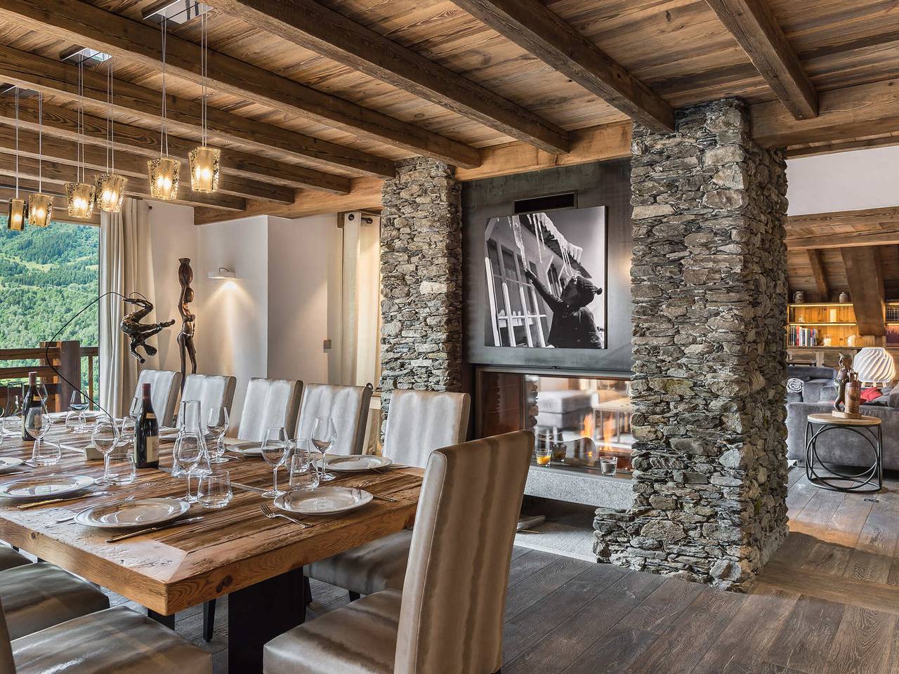 Luxus Chalet 7 Zim, Pool & Hammam, Haustiere Erlaubt in Meribel Village, Courchevel