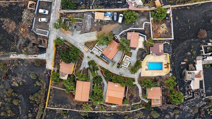 Ganze Wohnung, Ferienhaus 'Villa 6 Las Perseidas' mit Gartenblick, Wlan und Klimaanlage in Las Manchas, Los Llanos de Aridane