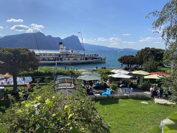 Ferienwohnung für 2 Personen, mit Garten und Seeblick am Vierwaldstättersee