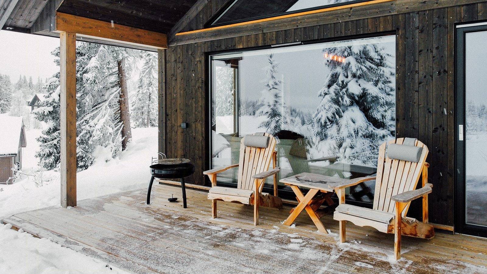 Moderne Hütte mit Bergblick bei Syningtoppen in Ål