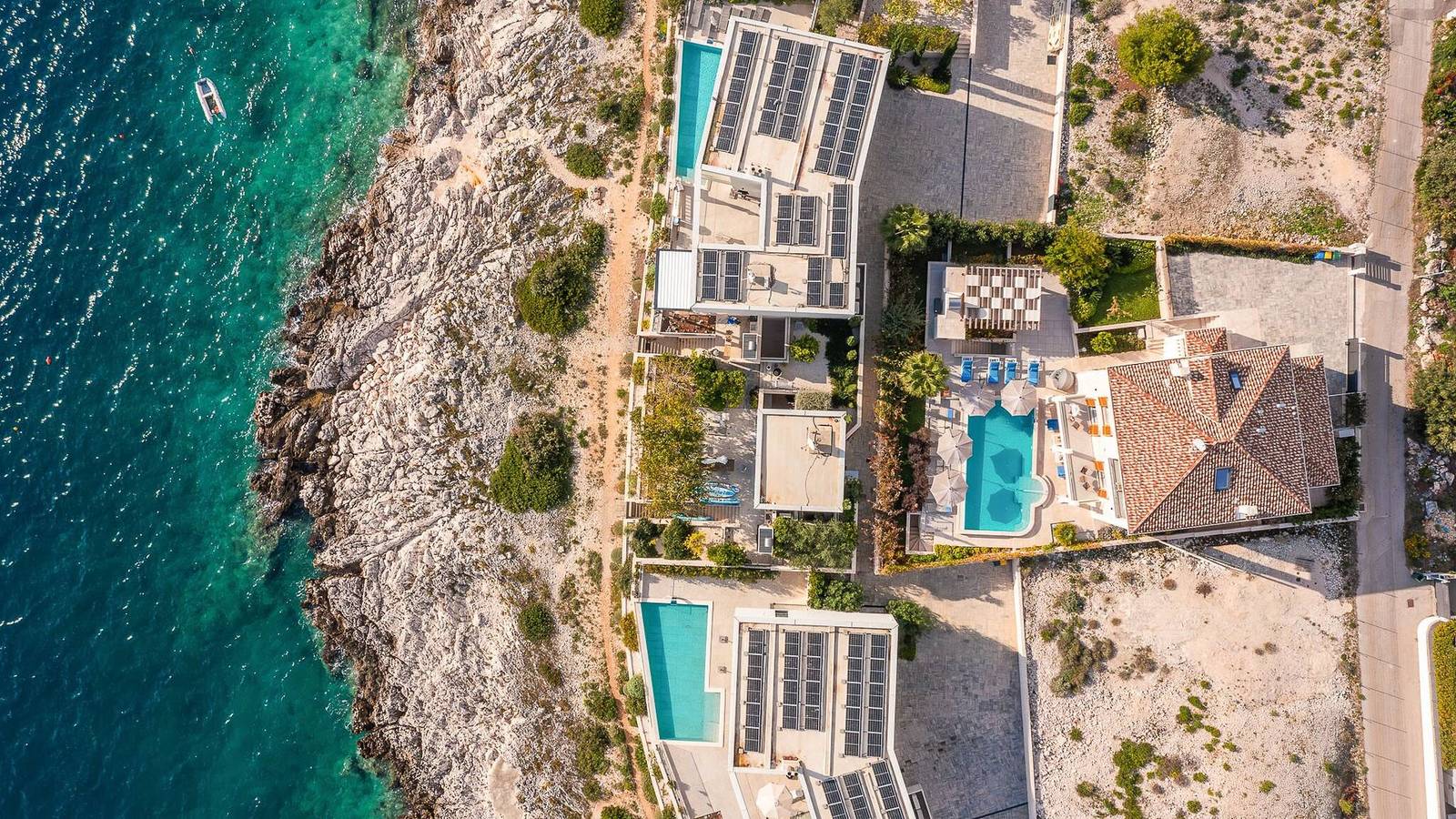 Luxury Seafront Villa Castello Rogoznica with Pool in Rogoznica, Šibenik-Knin