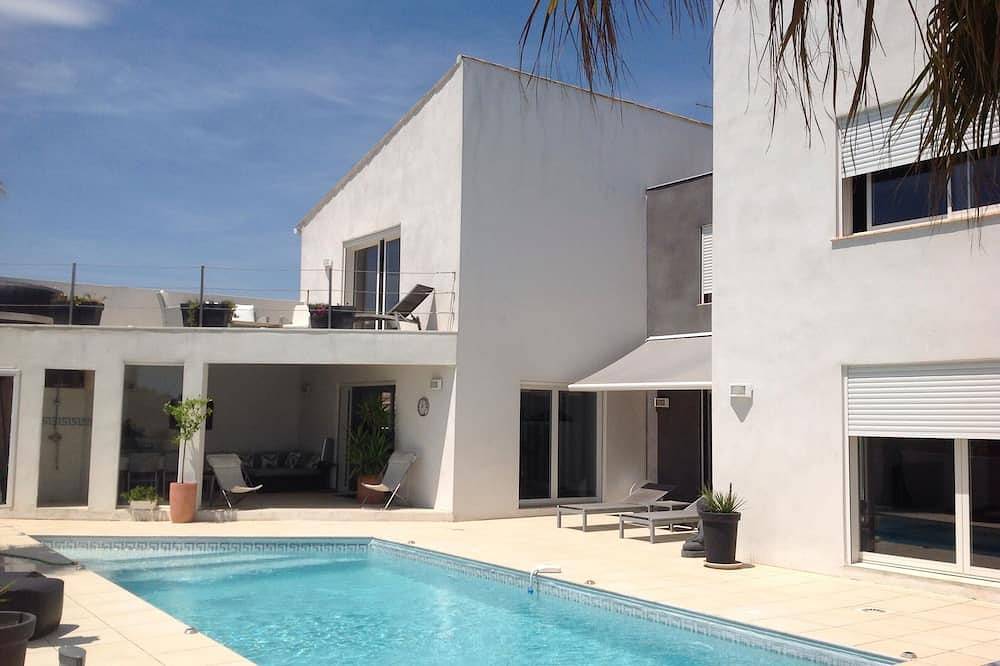 Wunderschöne, vom Architekten entworfene Villa für einen ruhigen Urlaub am Meer ... in Sérignan, Mittelmeerküste (Frankreich)