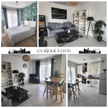 Gîte pour 4 personnes, avec balcon à Tassin-la-Demi-Lune