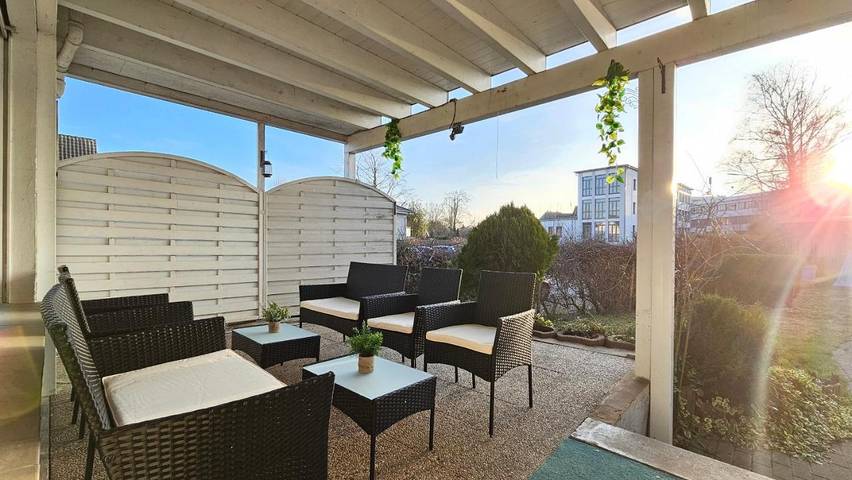 Ferienwohnung für 9 Personen, mit Balkon und Terrasse sowie Garten und Ausblick in Herford - 2