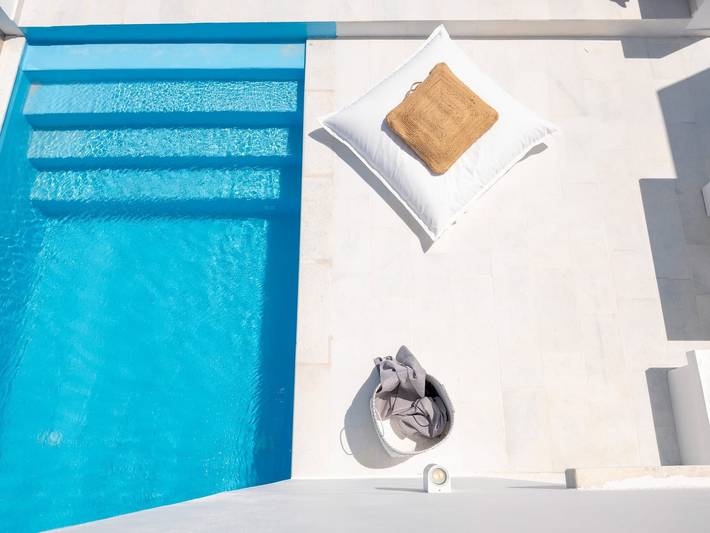 Villa pour 9 personnes, avec balcon ainsi que vue sur l’océan et jardin dans Paros - 4