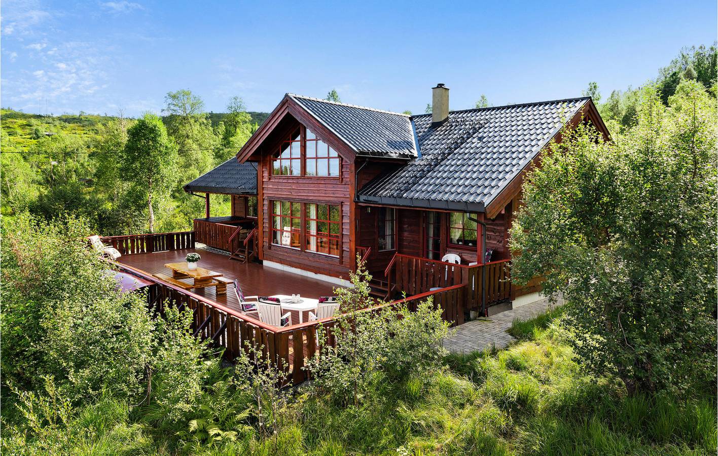 Ferienhaus für 10 Personen mit Ausblick in Kvam herad