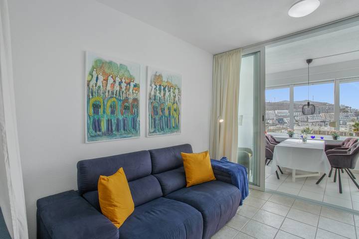 Estudio entero, Estudio Vacacional 'Vistas Al Atlántico' con Vista al Mar, Wi-Fi y Aire Acondicionado in Puerto Rico (Gran Canaria), Mogán