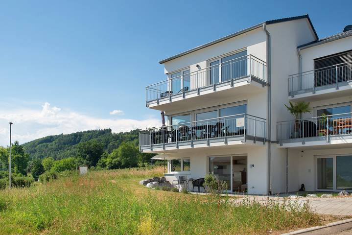Ferienhaus für 9 Personen, mit Seeblick und Garten, mit Haustier am Bodensee