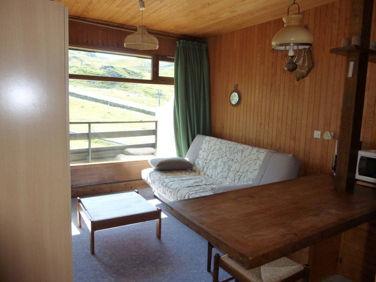 Studio entier, Studio cosy 4 pers, accès direct pistes, balcon, casier à skis in La Pierre Saint-Martin, Arette