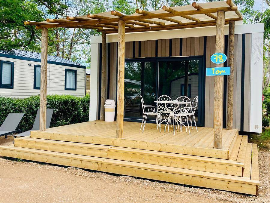 Camping Paradis les Rives de l'Hérault - Mobilheim 2 personen - Premium Otello in Gignac, Lodève und Umgebung