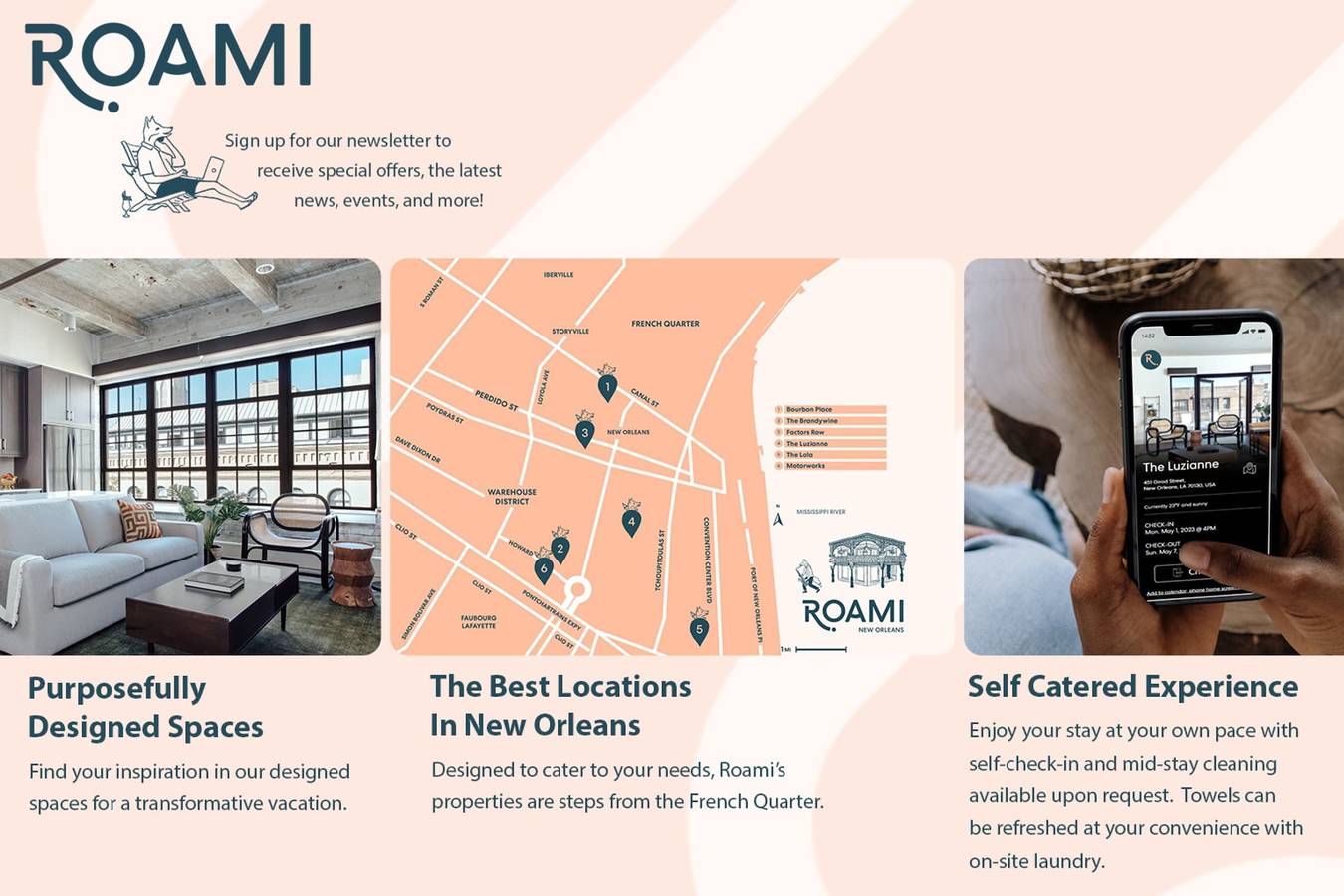 Apartamento entero, Roami at The Churchill   3 Bedroom in New Orleans, Orleans Parish