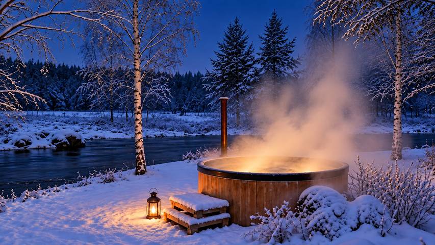 Chalet für 6 Personen, mit Garten und Seeblick sowie Ausblick und Sauna - 1