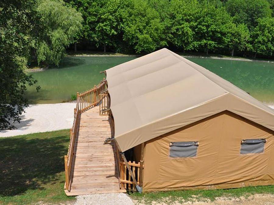 Camping Le Moulin de Surier - Zelt 5 personen - Safari des Bastides in Beaumont-du-Périgord, Périgord Pourpre