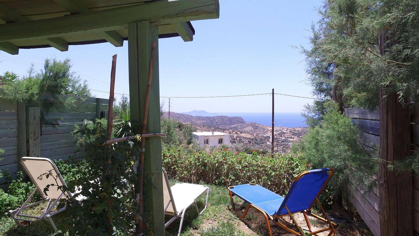 Ferienhaus mit weitem Panorama Blick auf das Meer - Ferienhaus Triopetra, Kreta in Triopetra, Rethymno und Umgebung