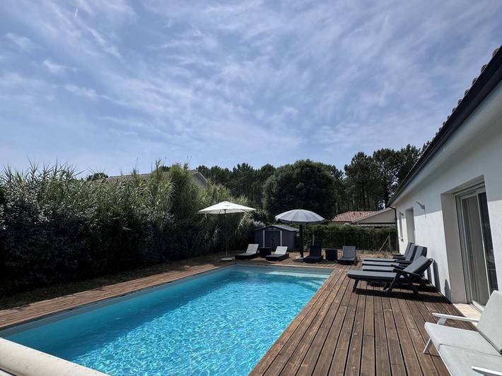 Villa con piscina, Wifi - 10 pers. in Azur (desambiguación), Côte d’Argent