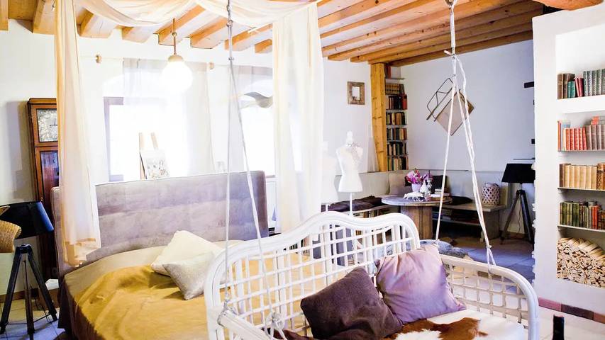 Ferienwohnung für 2 Personen, mit Sauna und Balkon, mit Haustier