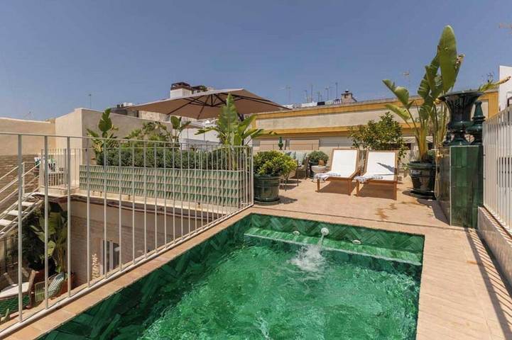 Casa para 12 personas, con jardín en Sevilla