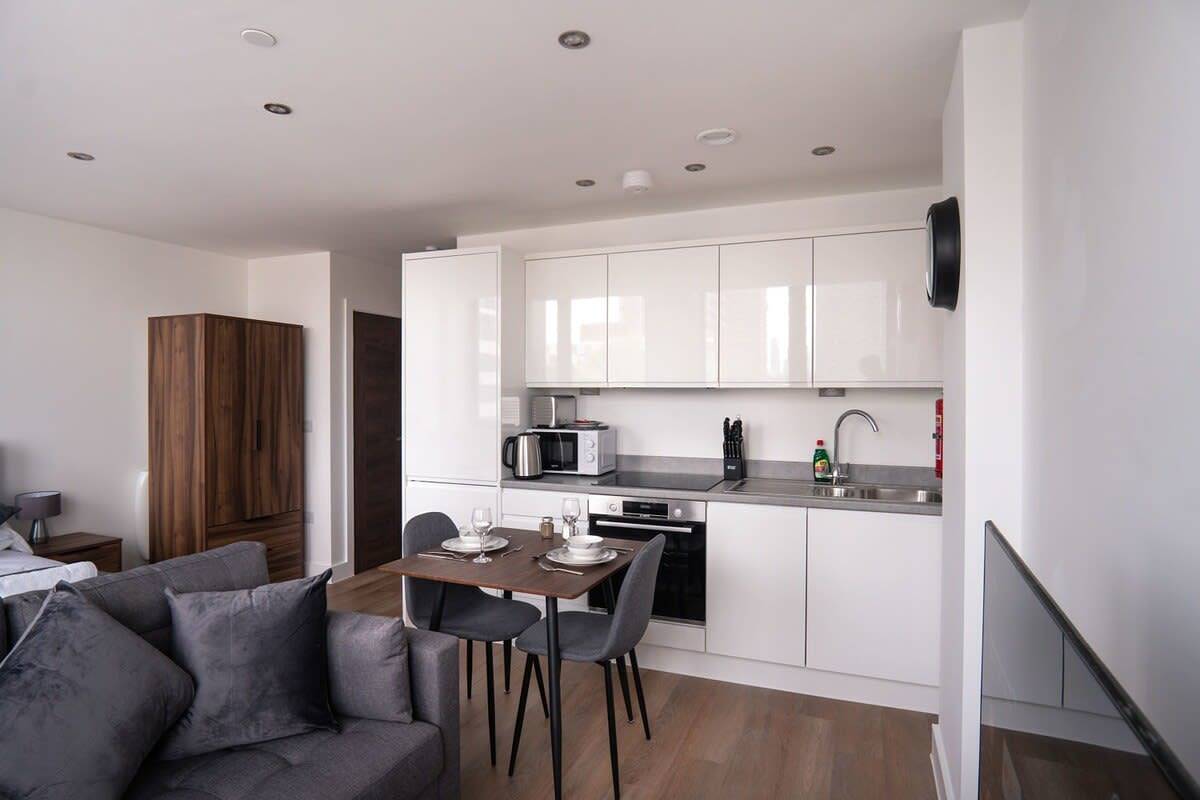 Appartement entier, Stay Zeni, Alexandra Rise Manchester Chic Studio in Grand Manchester