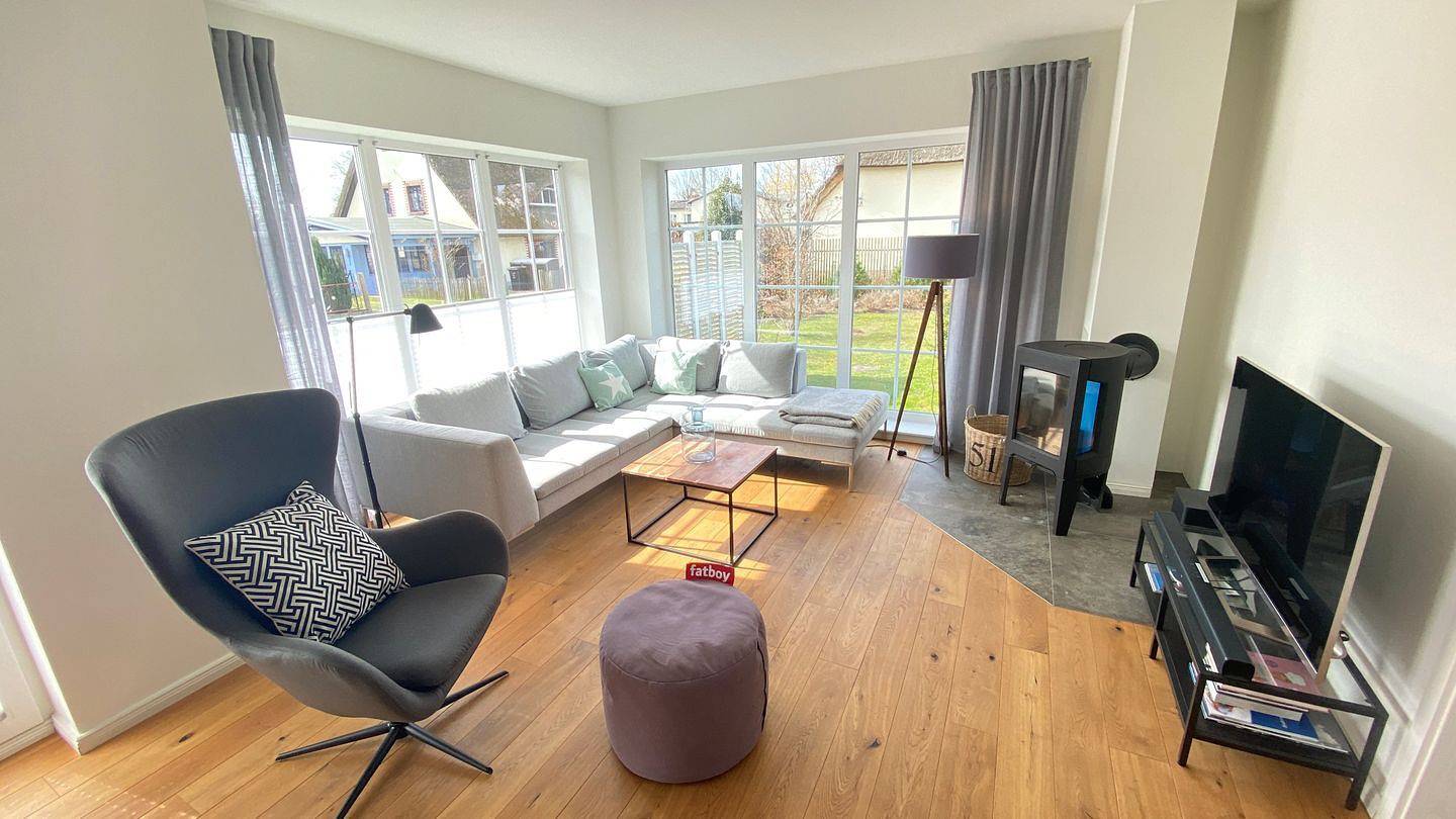 Hus Hygge - Garten, Terrasse, Grill, Wlan, Kamin, Sauna, Boddennah in Born a. Darß, Born am Darß