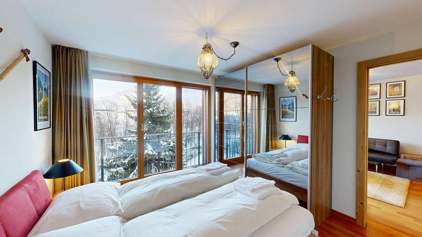 Ferienwohnung für 2 Personen, mit Balkon in Samedan - 4