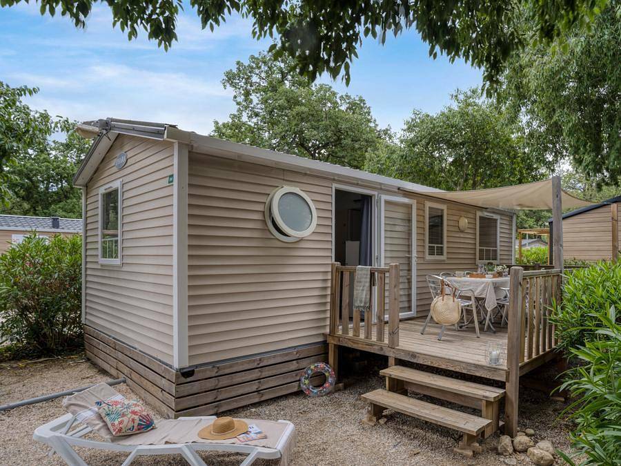 Camping Le Bois Fleuri - Mobilheim 6 personen - 3 Zimmer 4 Erwachsene + 2 Kinder in La Côte Vermeille, Saint-André