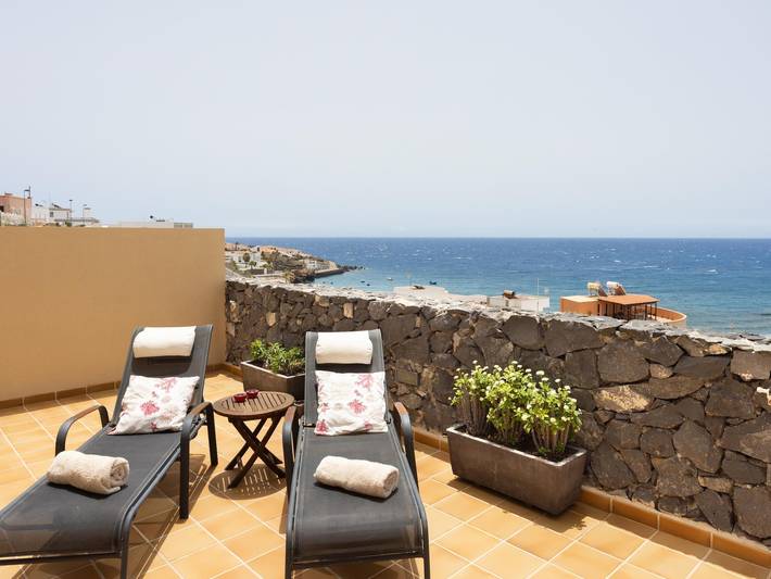 Gîte pour 6 personnes, avec piscine et vue sur l’océan ainsi que bassin pour enfant et terrasse à Porís de Abona - 4