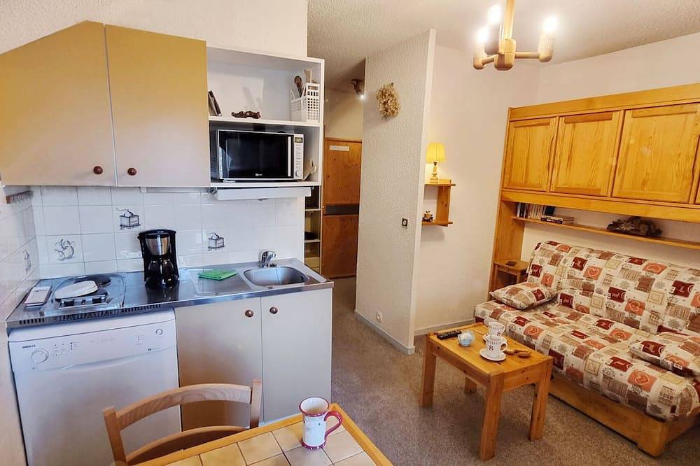 Ganze Wohnung, Ecrins National Park, Hautes Alpes, attractive 30m² fully-equipped apartment up for grabs in Saint-Léger-les-Mélèzes, Nationalpark Écrins