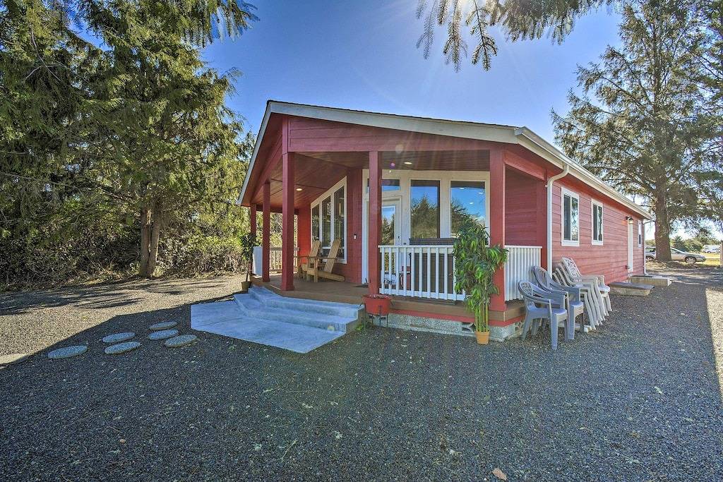Ocean Shores Retreat w/ Porch & Canal Views! in Ocean Shores, Grays Harbor County