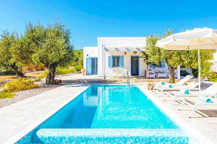Villa für 4 Personen, mit Terrasse und Garten auf Rhodos
