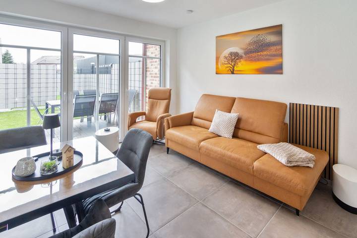Appartement entier, Appartement de vacances pour 6 personnes avec terrasse in Westeraccumersiel, Dornum