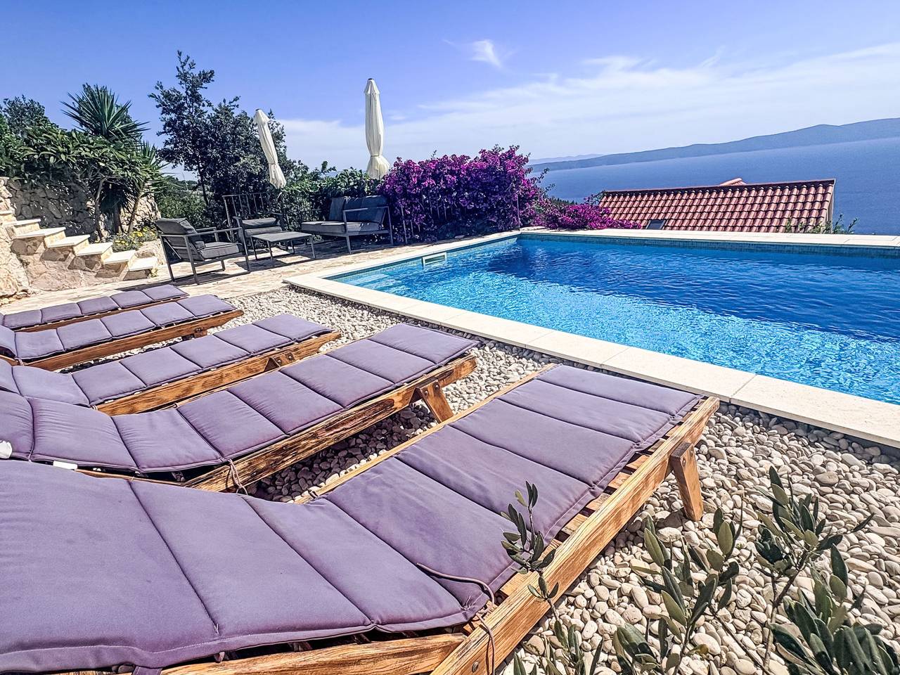 Wunderschöne Steinvilla mit tollem Ausblick in Podgora, Rivera de Makarska
