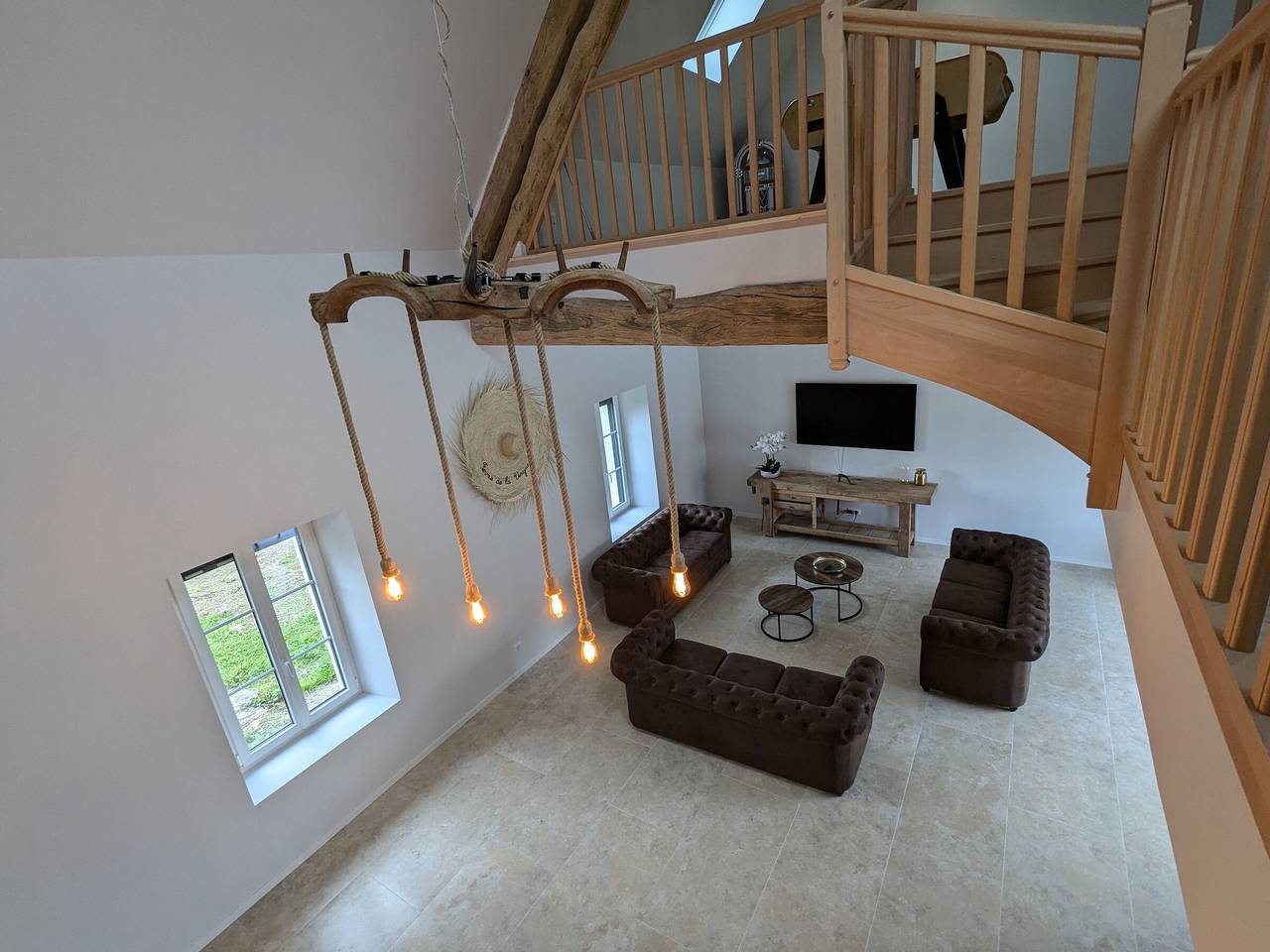 Domaine Renovierter Bauernhof mit Spa, 15 Schlafplätze, Parkplatz, nahe Paris in Lorcy, Pithiviers und Umgebung