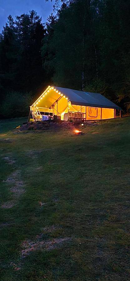 Camping für 2 Personen, mit Ausblick und Garten, mit Haustier in der Böhmische Schweiz - 4