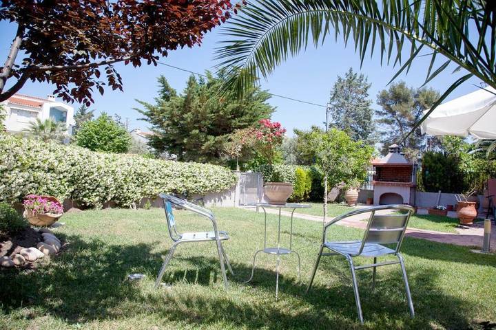Ferienwohnung für 3 Personen, mit Garten und Balkon sowie Ausblick