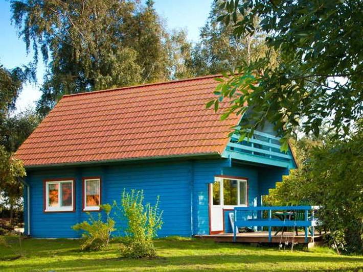 Ferienhaus für 4 Personen, mit Balkon und Terrasse sowie Garten und Ausblick in Saal