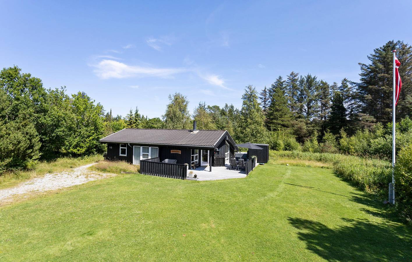 Ferienhaus für 6 Personen mit Terrasse in Napstjert, Jerup