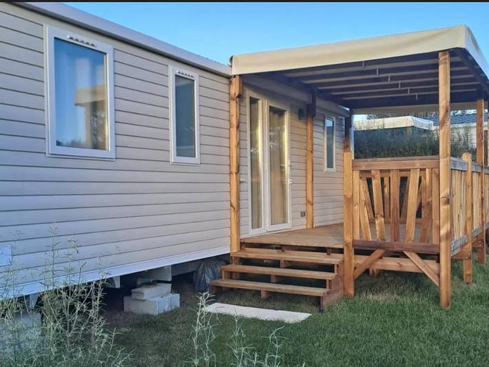 Mobil home pour 6 personnes, avec bassin pour enfant ainsi que piscine et sauna, animaux acceptés à Fouesnant - 2
