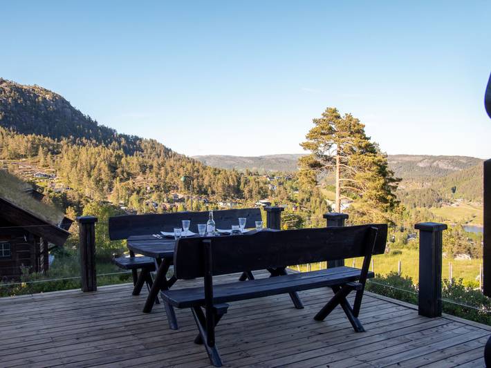 Ferienhaus für 8 Personen, mit Balkon und Terrasse sowie Garten und Seeblick in Åseral - 2