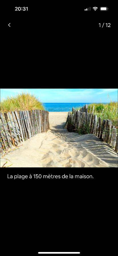 Maison les pieds dans L'eau à 150 m de la plage in Marseillan-Plage, Marseillan