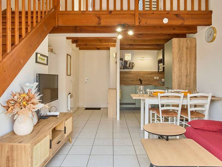 Appartement de vacances pour 2 personnes, avec Terrasse ainsi que Jardin et Piscine