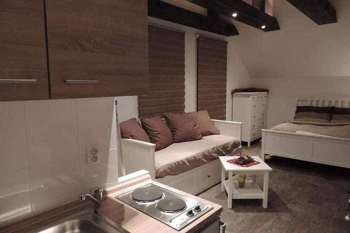 Ganze Wohnung, Apartments Zámoček Staré časy : Deluxe Apartment with Balcony in Deutschendorf, Low Tatras
