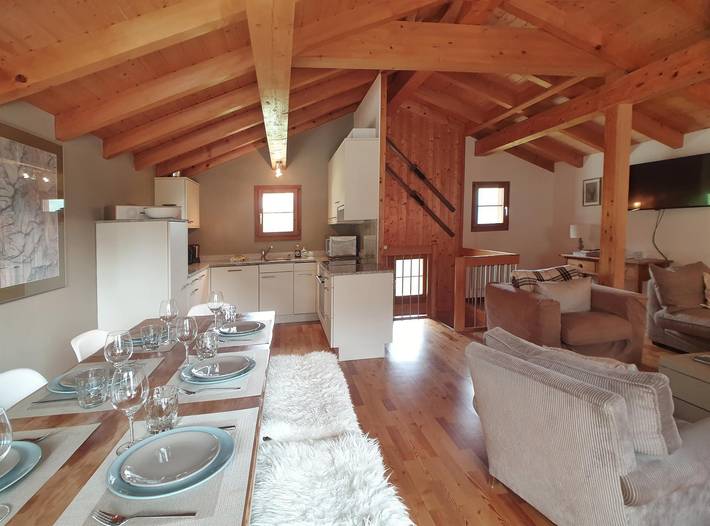 Hütte für 8 Personen, mit Balkon, kinderfreundlich in Saas-Fee - 3