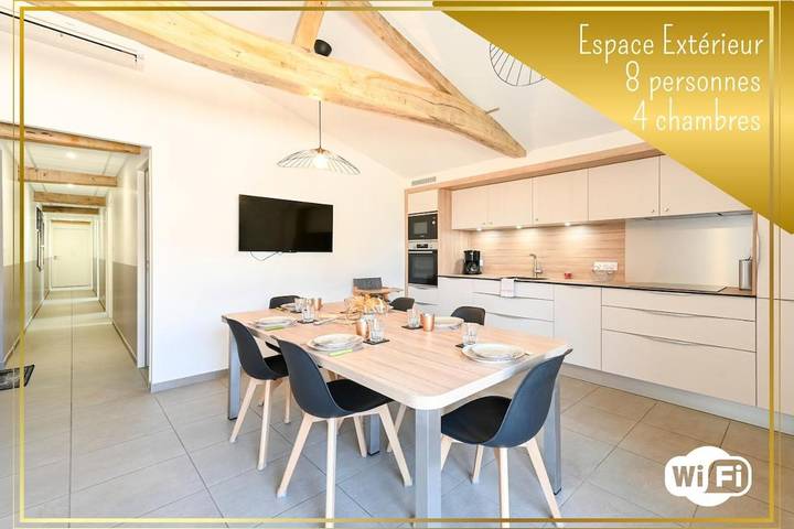Maison de vacances pour 8 personnes, avec jardin