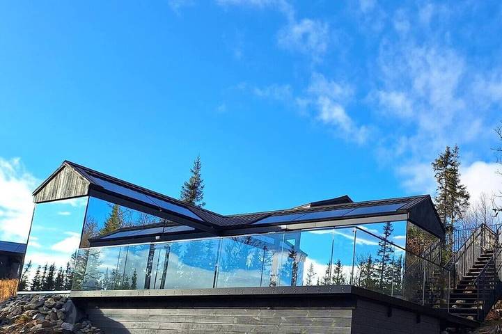 Blockhütte für 4 Personen, mit Balkon - 1