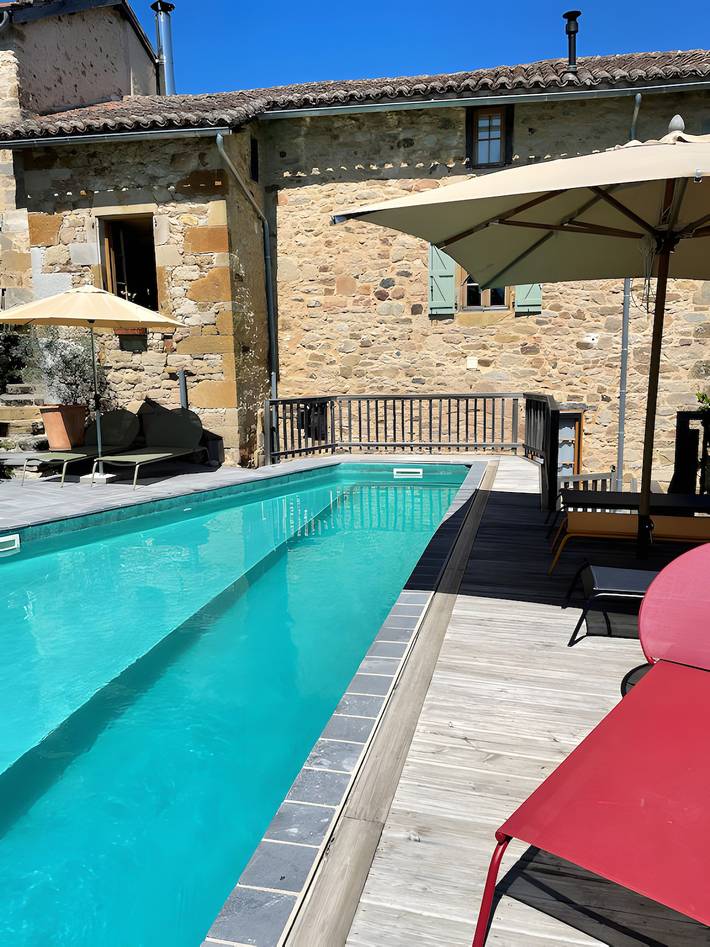 Chambre d’hôte pour 2 personnes, avec jardin, adapté aux familles dans le Lot